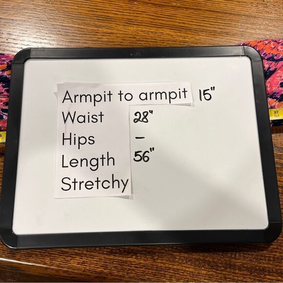 Allison Brittney pink zig zag print v-neck sleeveless Maxi Dress size medium - Picture 9 of 12